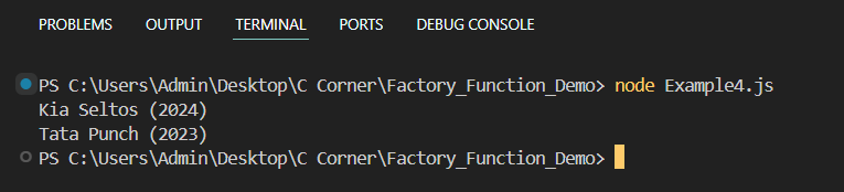 Improving Memory Efficiency In Factory Function